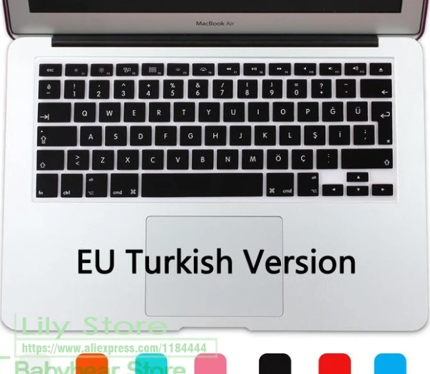Macbook Pro Retina Air 13.3 15.4 13 &15& 17 &2014 2015 용 실리콘 키보드 스킨 커버 보호대, 터키 터키 Tu Eu/Uk