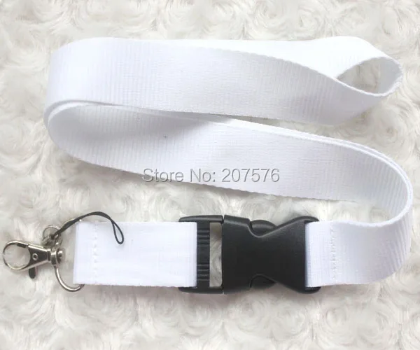 bilder für Freies verschiffen 10 stücke weiß Solid Blank trageband für ID schlüsselanhänger Handy, Umhängeband Lanyards ch-19 bilder für Freies verschiffen 10 stücke weiß Solid Blank trageband für ID schlüsselanhänger Handy, Umhängeband Lanyards ch-19