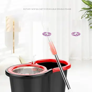 

Double Drive Good God Drag Magic Mop Bucket Rotating Mop Household Hand Pressure Mop Bucket Cleaning Tool