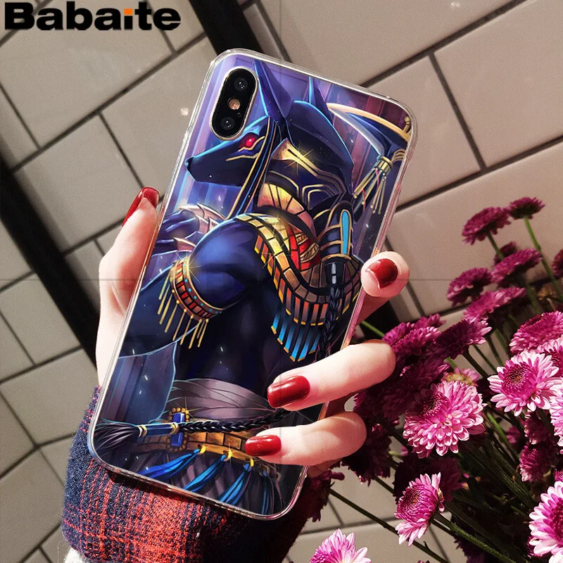 Babaite Egypt Anubis Ультратонкий чехол для телефона с мультяшным рисунком для Apple iPhone 8 7 6 6S Plus X XS max 5 5S SE XR - Цвет: 8