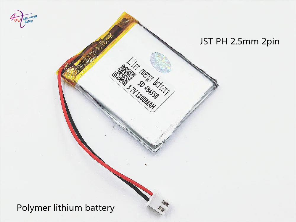 Умный полимерный литиевый аккумулятор XHR 2P 2 54 1800mAh 484550 3 7 V 504550|lithium battery|battery battery