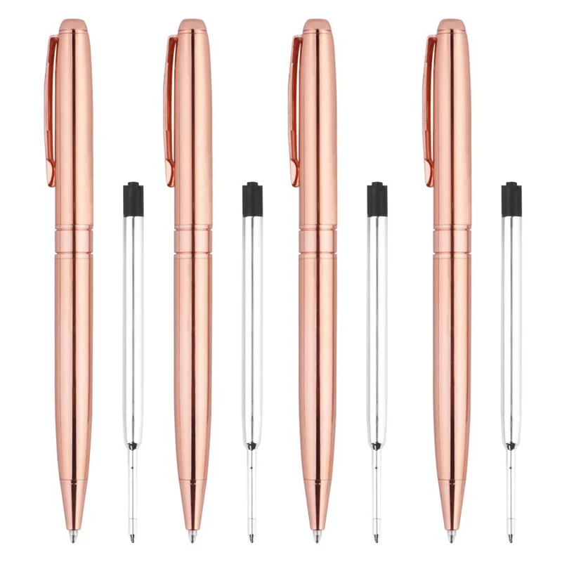 Ballpoint Pens, Rose Gold Pens For Women Black Ink Pens For Wedding Planner Office Supplies Fancy Pens