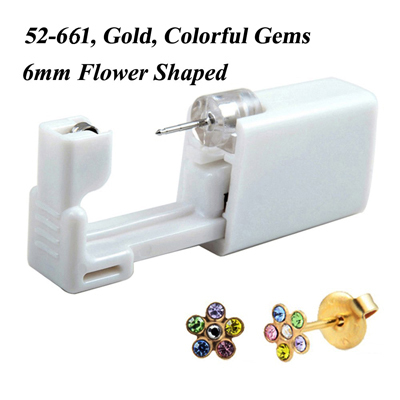 Disposable No Pain Safe Sterile Ear Stud Cartilage Tragus Helix Unit Kit Nose Piercing Stud Tool Fashion Jewelry 20g