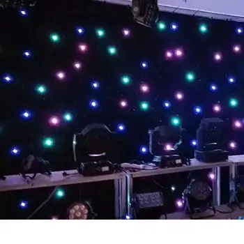 

Free Shipping 2*7m Wedding Backdrop Led Star Curtain With Controller For Sale