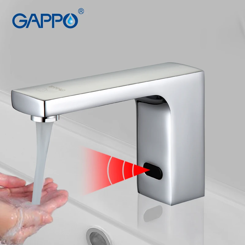 

GAPPO Basin faucets Sensor waterfall faucet basin sink mixers taps deck mounted water taps bathroom mixer griferia