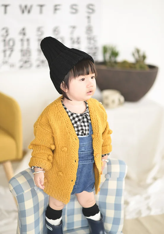 Милые вязаные свитера для маленьких девочек верхняя одежда для детей 6, 18, 1, 2, 3 лет, осенне-зимний детский свитер, куртка, пальто одежда для малышей