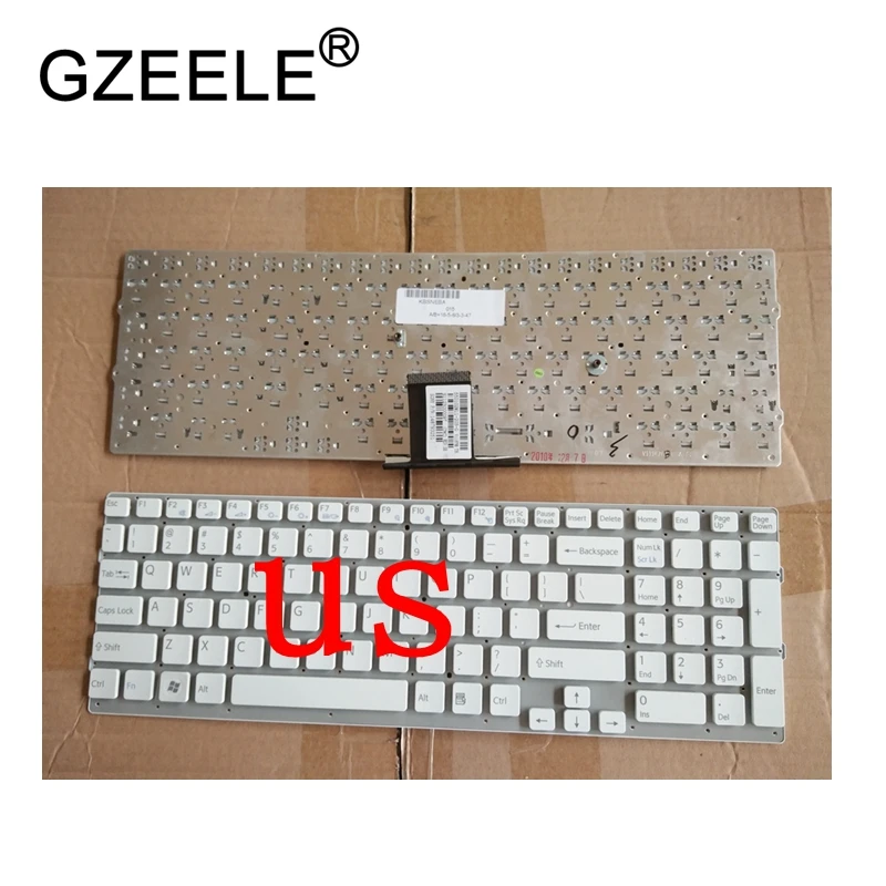 GZEELE новая клавиатура для ноутбука SONY VAIO VPC-EB VPCEB VPC EB серии PCG-71311M 71312 м клавиатура с английской раскладкой белый