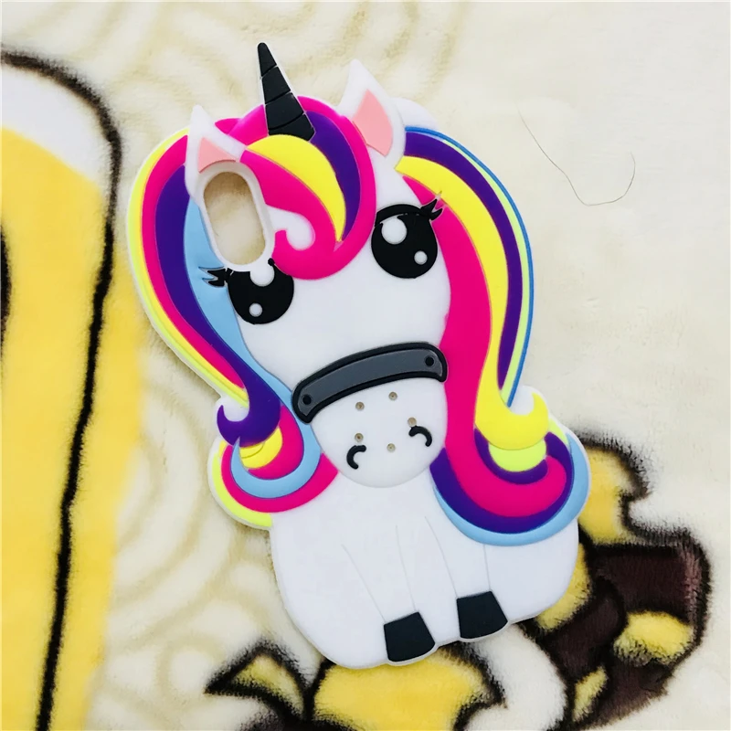 3D Cartoon Soft Silicone Christmas Case For iPhone 5S 5 6 6S 7 8 Plus X Cover Minnie Judy Rabbit Cat Tiger Stitch Unicorn Animal