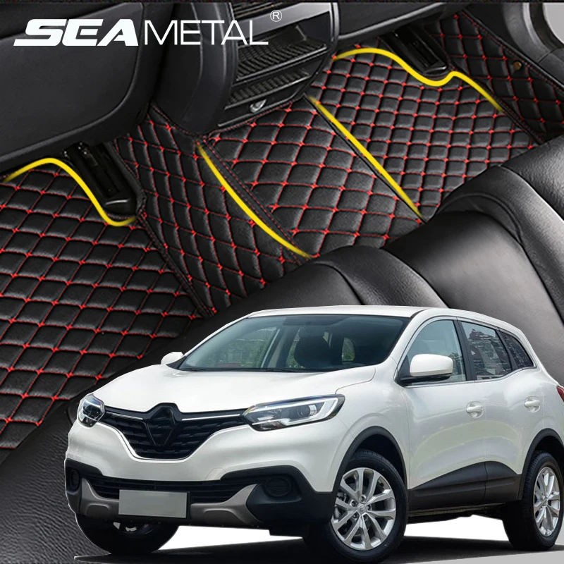 LHD For Renault Kadjar 2017 2016 2015 Car Floor Mat Leather Auto Covers