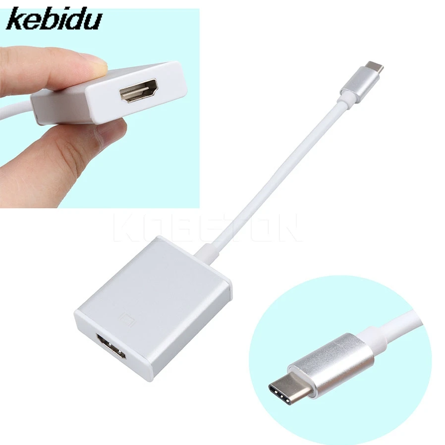 

kebidu Original USB 3.1 TYPE-C TO HDMI adapter conventer 2K*4K for Display Projector TV 1080P HD video conversion line