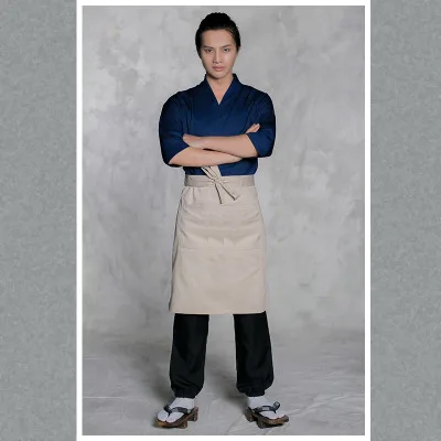 Суши официант, рабочая одежда, японская куртка шеф-повара ресторана, высокое качество, кимоно регистратора отеля - Цвет: top pants apron