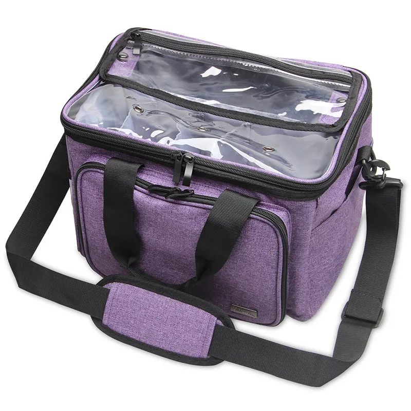 

Waterproof Crocheting Supplies Storage Bag with Handles Zip for Travel BDF99