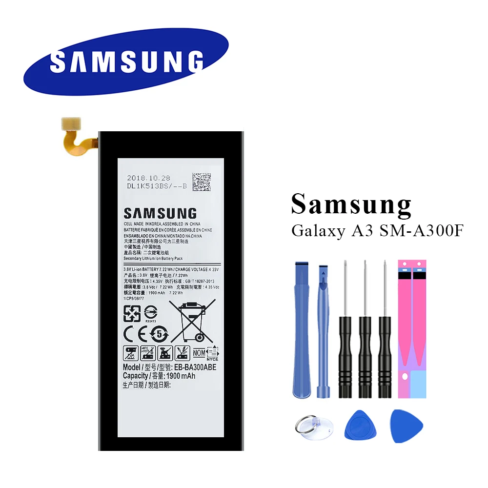 

Original Battery EB-BA300ABE For Samsung Galaxy A3 A300 SM-A300F SM-A300FU A3000 A3009 A300X Top Quality Batteria + Tools