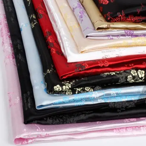 

90cm*100cm Brocade Fabric Cos Kimono Costume Cheongsam Silk Brocade Fabric / Plum Series Cosplay Wedding Party Dress Farbic