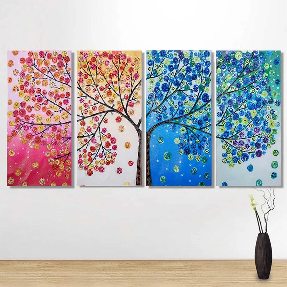 

5D Diamond DIY Painting Drill Embroidery Needlework Art Craft Stitch Special Tree Shaped Diamond Painting Rhinestone Home Decor
