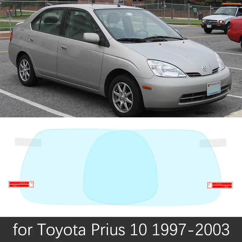Для Toyota Prius 10 20 30 50 C V Aqua 1997- полное покрытие противотуманная пленка зеркало заднего вида непромокаемые противотуманные пленки аксессуары - Название цвета: Prius 10 1997-2003