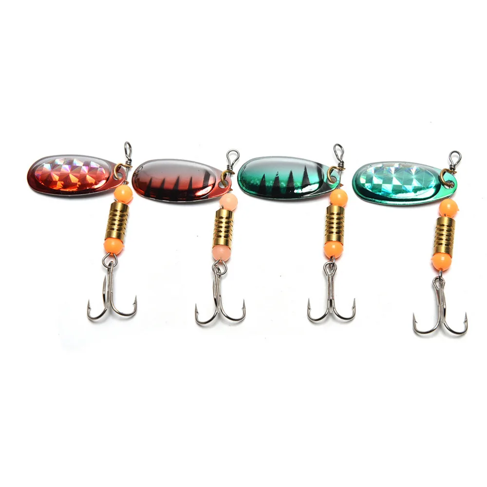 

New Spinner Lure Fishing Lures peche Pesca Artificial Baits Metal Bionic Fish Hook Fishing Tackle spoon Rotate sequins