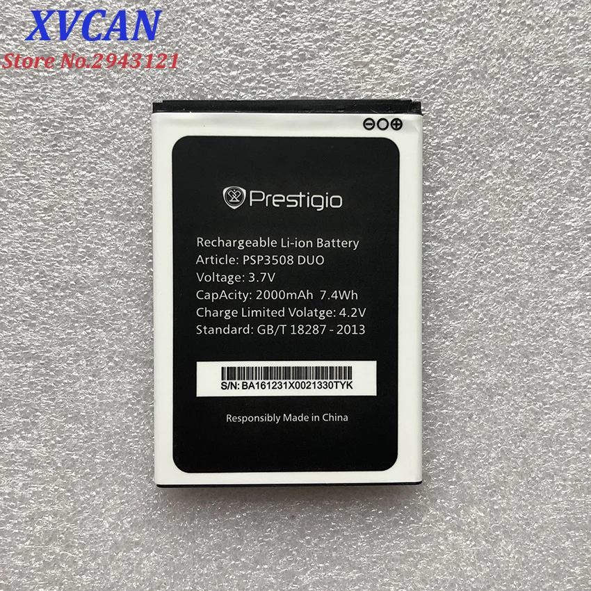 Для Prestigio PSP 3508 Wise P3 2000mAh Мобильный телефон литий ионный аккумулятор