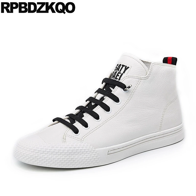 

Designer High Top White Skate Quality Luxury Brand Shoes Men Sneakers Winter European Street Style Italy Genuine Leather Spring