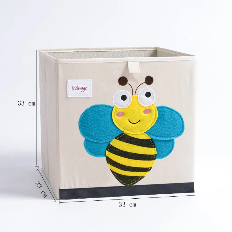 Большой квадратный мультфильм 3D вышивка детские игрушки Органайзер коробка для хранения складной ящик для хранения одежды промытый органайзер для мелочей - Цвет: pp-17