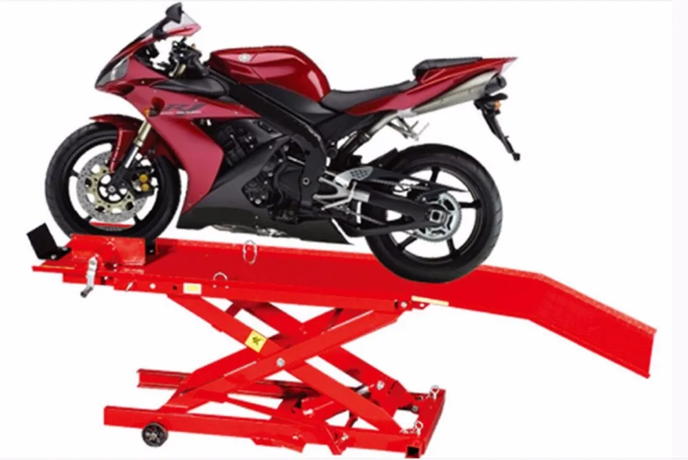 Motorcycle Lifter Air Operated Manual Dual Purpose Hydraulic Lifting Platform Motorcycle Repair