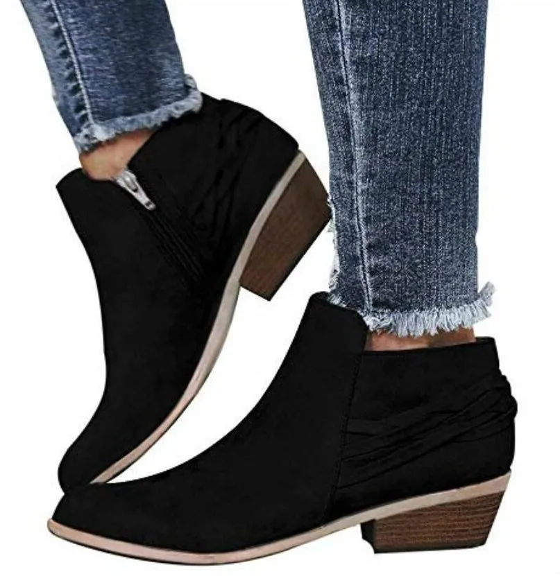 Sapato Feminino/женские ботильоны Туфли-лодочки на низком квадратном каблуке Женские