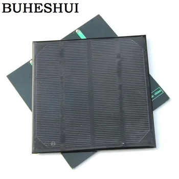

BUHESHUI 2W 6V Mini Solar Cell Solar Module Monocrystalline Solar Panel DIY Solar Charger 115*115*2MM 6pcs/lot Free Shipping