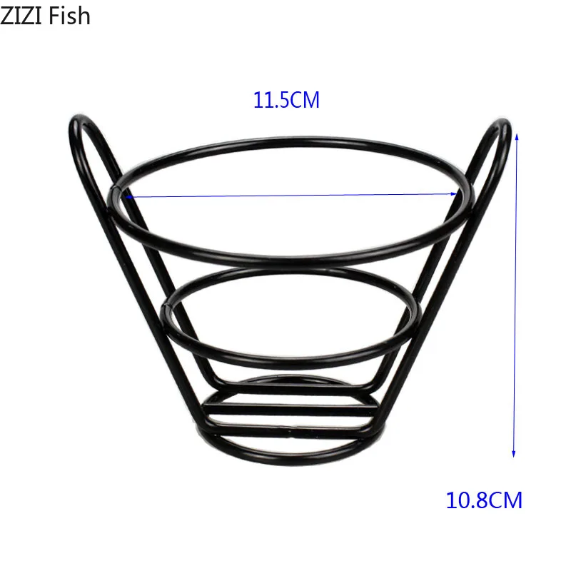 Креативная мини черная металлическая корзина для фруктов Бар сушеные фрукты/закуски/корзина для хранения напитков металлический кейс жареная еда посуда