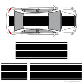 

For 1Set Chevy Aveo Sonic Trax Dual Rally Racing Stripes Vinyl Double Stripe Decals Car styling