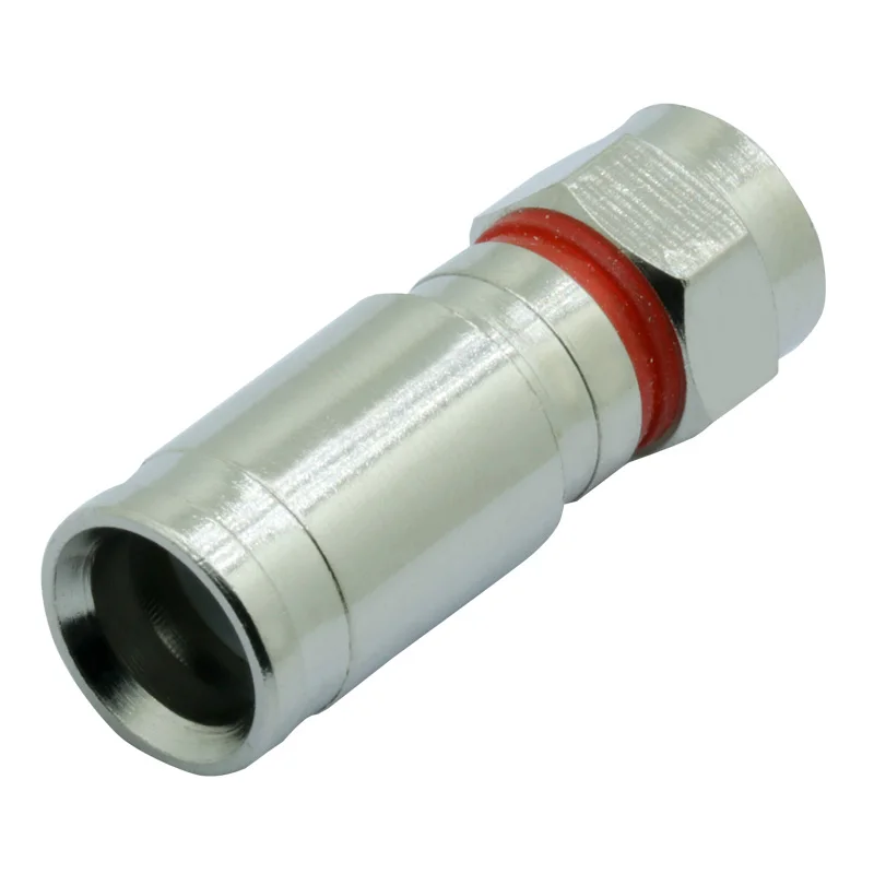 1 шт. компрессионный F разъем RG6 TV RF коаксиальный O Ring Coax провод разъем|Соединители|