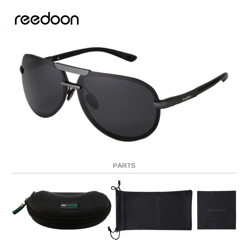 Солнцезащитные очки Reedoon, поляризационные, зеркальные линзы, металлическая оправа, Ретро стиль, очки для вождения, для мужчин и женщин, для рыбалки, альпинизма, 2223
