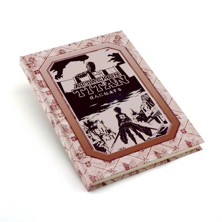 Смешанные 100 шт Аниме Наруто, одна штука, Тоторо, атака на титанов, Токийские упыри, высококачественный блокнот из крафт-бумаги в твердом переплете, Студенческая книга