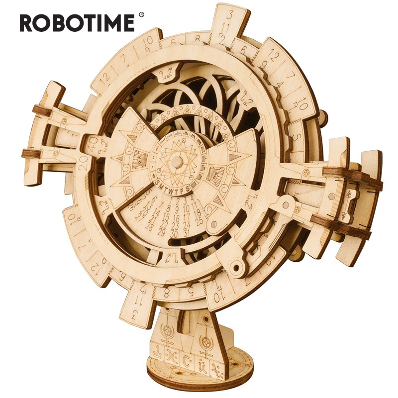 

Robotime Puzzle Series New Toy Creative DIY Calendar 3D Wooden Model Set Toy Children Adult Exclusive Gift jooyoo