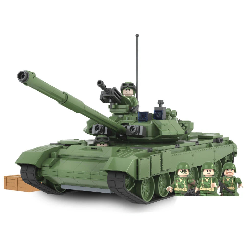 

456pcs Russia T90A Army Hero Winner Custom Military Battle Model Building Block Brick Educational Toys