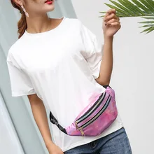 MoneRffi мужские и женские лазерные молнии водонепроницаемые сумки на талию регулируемые удобные многофункциональные сумки Водонепроницаемая Блестящая Сумочка