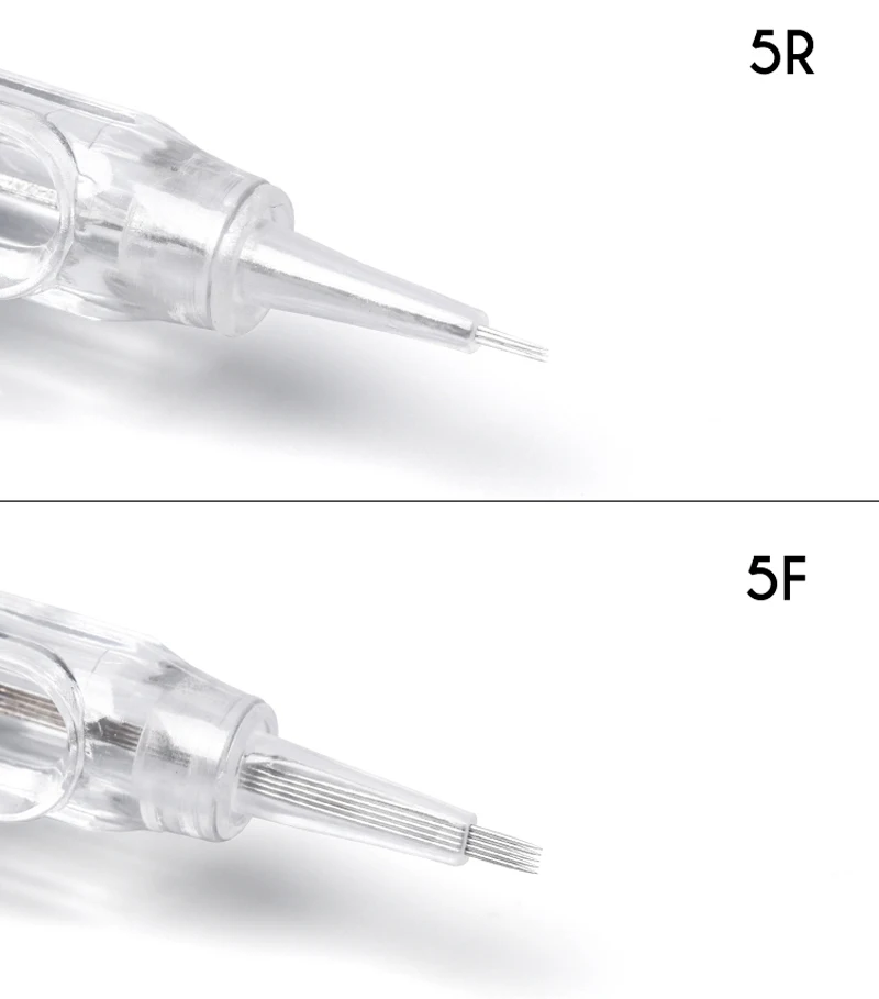 Одноразовые 1R/3R/5R/7R/5F/7F Перманентный макияж микроблейдинг иглы татуировки Catridges для татуировок поставка бровей Тату машина ручка