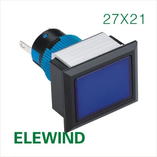 

ELEWIND 22mm Rectangular signal lamp(PB223PJ-D/B/12V/IP65)