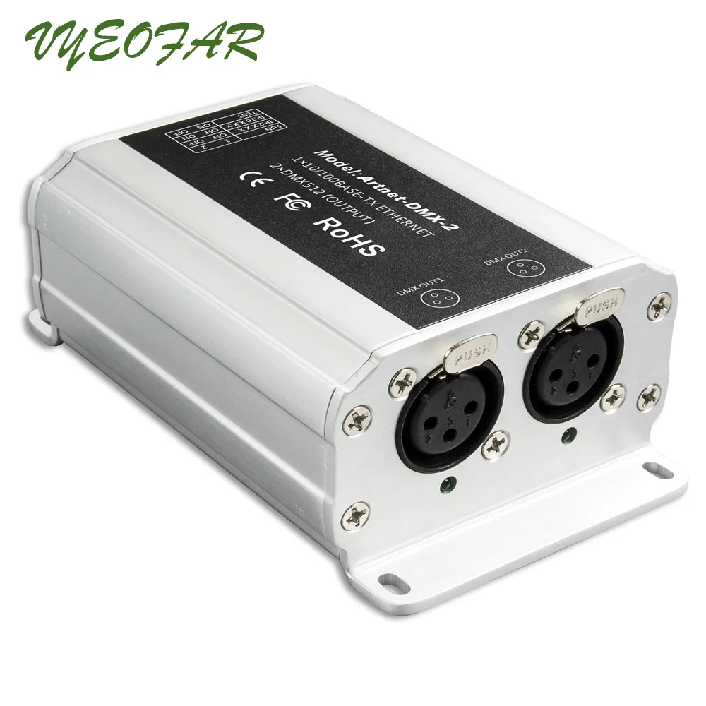 

LTECH New ArtNet-DMX converter;ArtNet input;DMX 512 1024 Channels Output Artnet to DMX Signal Splitter XL3 Connector