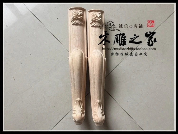 

Dongyang wood carving European style rose table feet flower wood coffee table foot furniture legs TV cabinet foot bathroom cabin