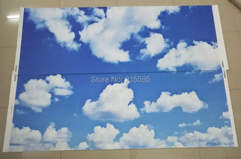 Пользовательские потолочные обои голубое небо и белые фрески с изображением облаков для гостиной спальни потолок фон Настенная роспись обои