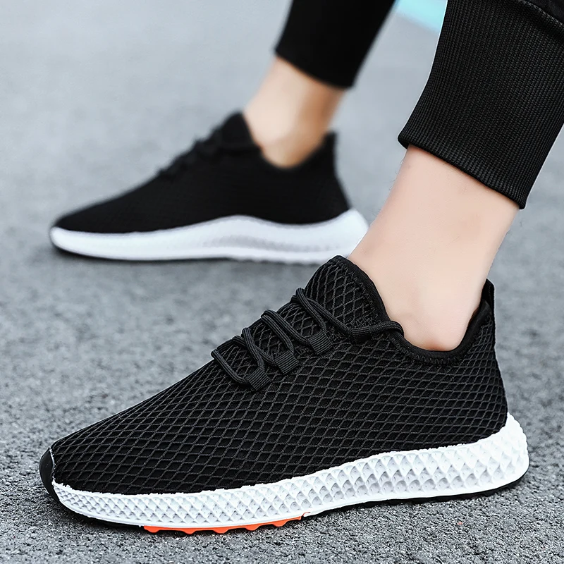 

2019 New Summer Men Shoes Fashion Shoes Man Lace-Up Breathable Mesh Shoes Sneakers Trainers Zapatillas Hombre