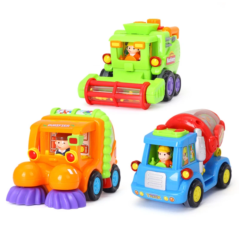 Kids Toys Inertia Car Model Children's Toy Cars Toys For Children Mixer Harvesters Clean