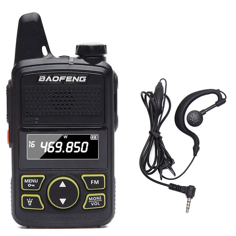 Baofeng BF-T1 мини-рация UHF 400-470mhz портативный двухсторонний радиоприемник, радиопередатчик, микро-usb домофон+ кабель - Цвет: package 2