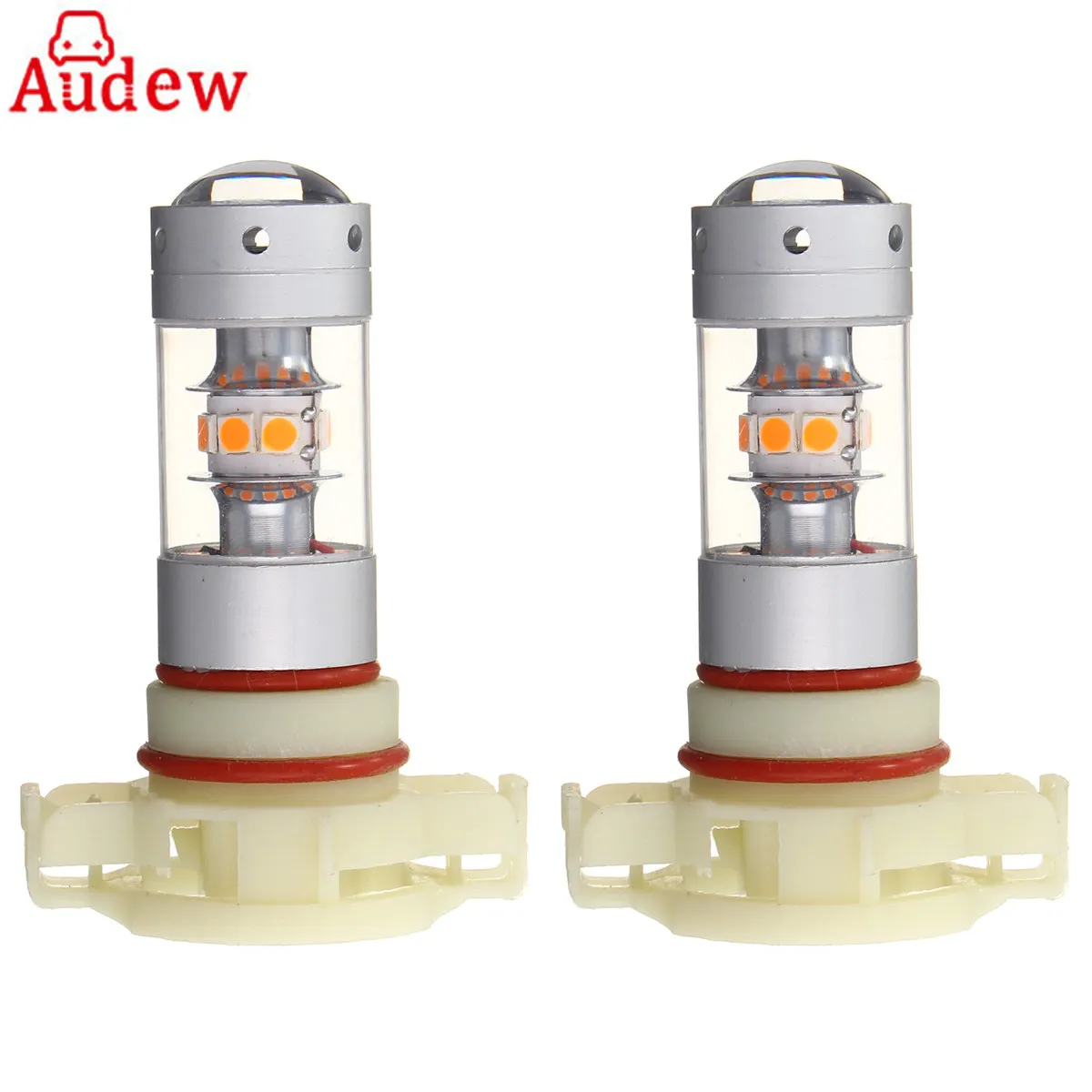 2Pcs Amber PY24W 28LED 140W Car font b Lamp b font Bulbs Universal Turn Signal Light