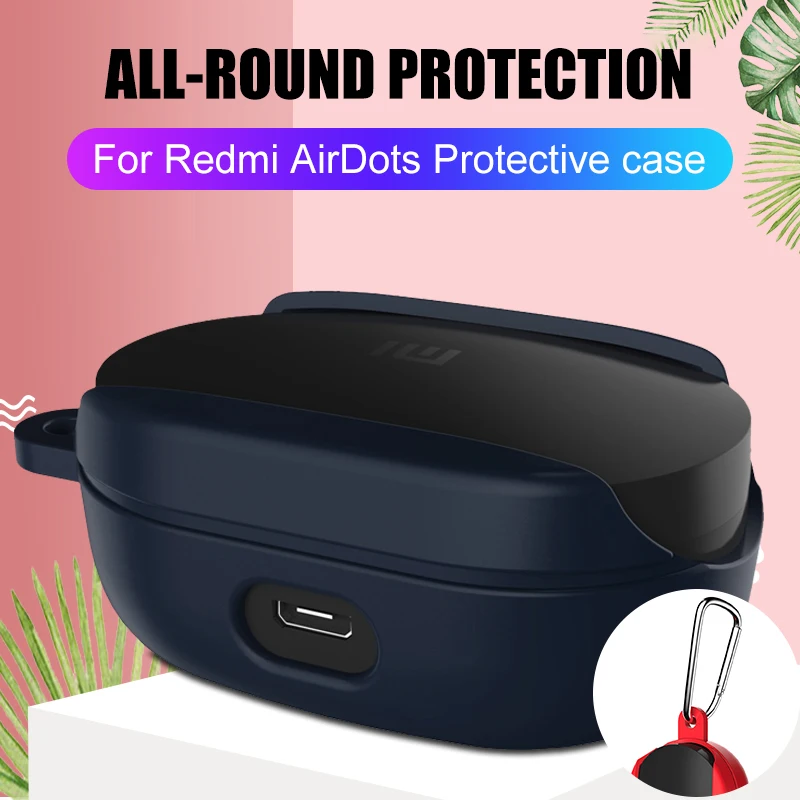 Мягкий силиконовый чехол для Xiao mi Red mi Airdots Air Dots mi Airdots Силиконовые чехлы Tws Box аксессуары кейс для наушников-вкладышей чехол