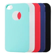 

Jderv Cute Candy Colors Case For iPhone 4S 4 Soft Silicone Cover Couqe Phone Fundas Back Bag Case For iPhone 4S 4 Capa