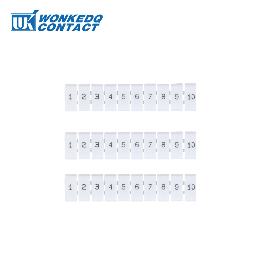 

10Pcs WSB Marker Strip for all types wago terminal blocks DIN Rail Terminal blocks all types wago terminal blocks Connector