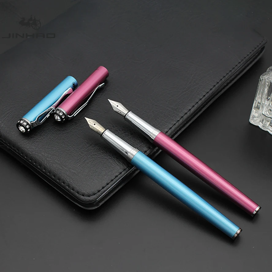 

2PCS Set Fountain Pen Luxury Iraurita 0.38MM 0.5MM Nib Ink Pens for Writing JINHAO 301 Caneta Stationery School Office Supplies