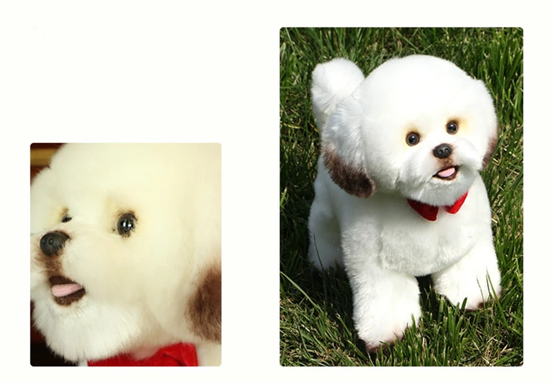 Children's Plush Toys Simulation Dog Poodle Doll Stuffed Animals Dogs for Girlfriend Kid Birthday Gift 30x14x28 DY50299 (12)