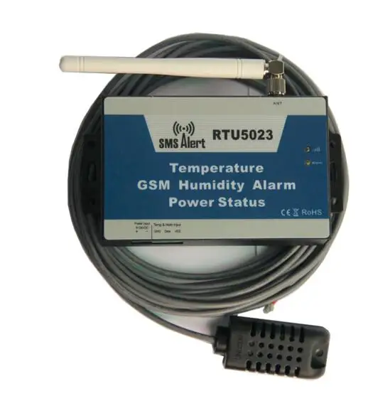 20m Temperature &Humidity Sensor +GSM Environment SMS Alarm Remote